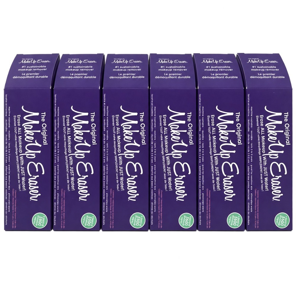 6 Pack The Original MakeUp Make Up Eraser FULL SIZE Purple Set